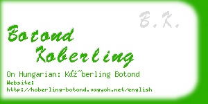 botond koberling business card